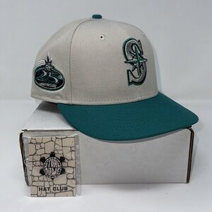 Hat Club Seattle Mariners “Stone Dome” Fitted Hat Size 7 3/8